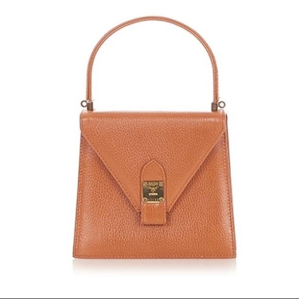 MCM Müchen Brown Tan Leather Mini Purse